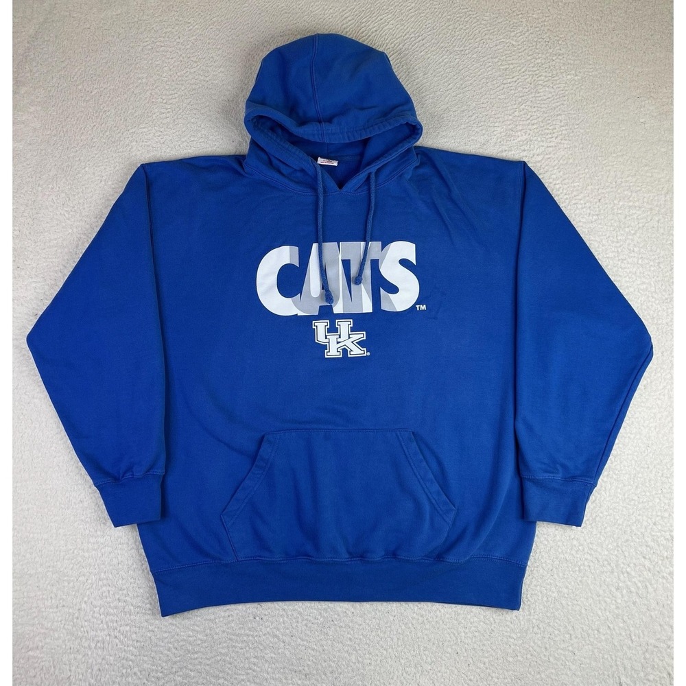 Kentucky Wildcats Hoodie Mens XL Blue NCAA Basketball Dodger CATS Sweatshirt